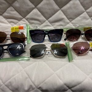 Stylish Sunglasses Collection Lot of 6 pair with covers Women or Men